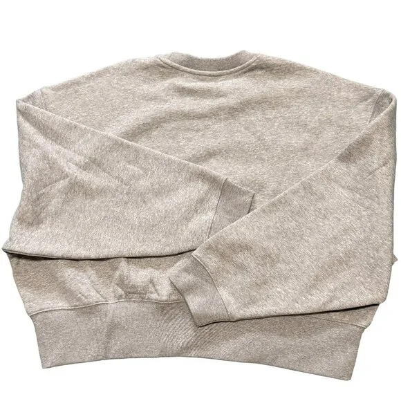 Adidas NWT Womans Light Gray Cropped Sweatshirt - Picture 3 of 5